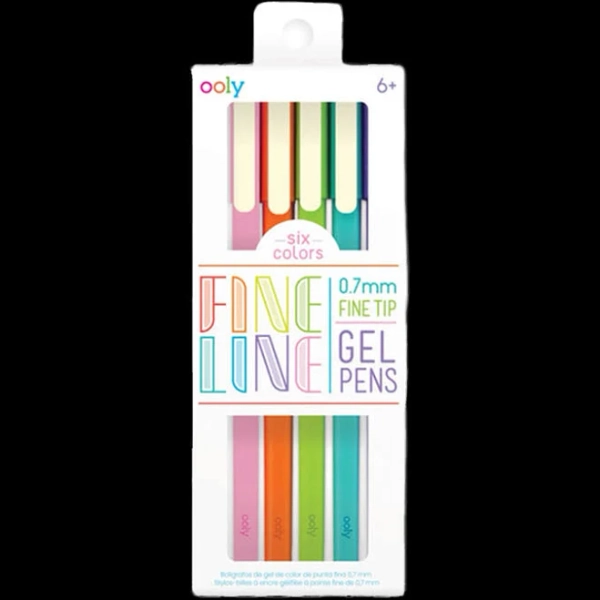 Ooly, LLC Fine Line Colored Gel Pens (Set of 6)