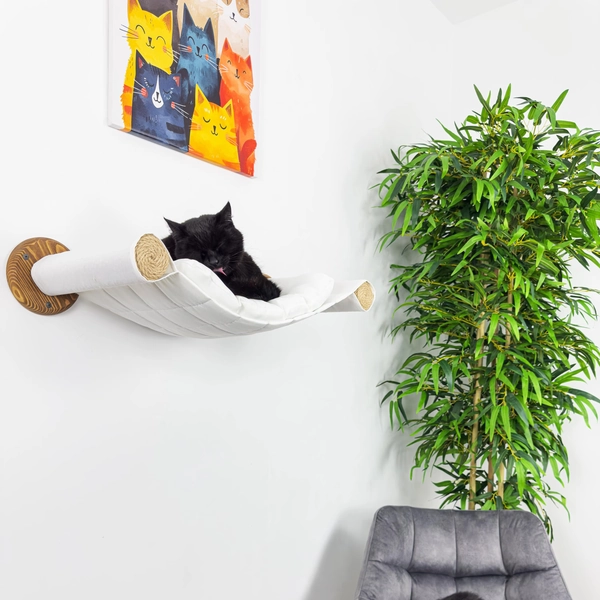 Cat Hammock – Wall Mounted Hammock, Wood Kitten Furniture