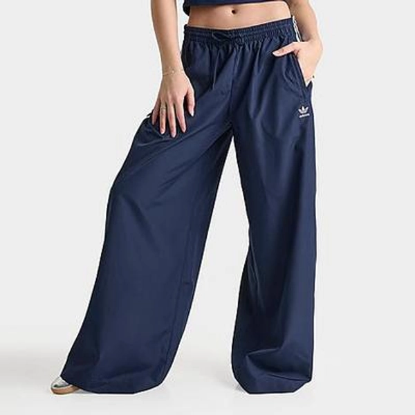 adidas Women's Originals Adilenium Season 3 Oversized Track Pants in Night Indigo Size: XS