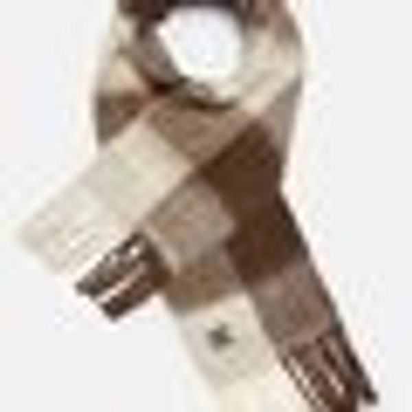 Rowan, Super Soft Scarf In Cream & Brown Checkerboard, 100% Polyester | Lucy & Yak