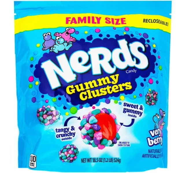 Nerds Gummy Clusters Very Berry Family Size | Candy Funhouse US