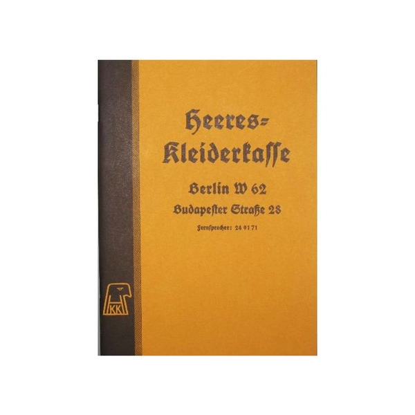 Heeres Kleiderkasse Uniform Catalogue