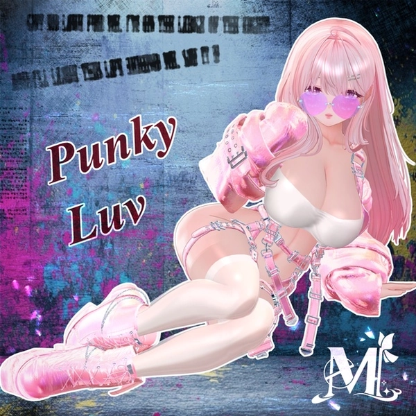 🖤Melling " Punky Luv" 【7対応 🖤 Liltoon / VRChat】*Free*Heart Sunglasses🖤