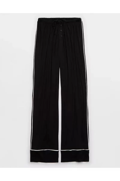 Aerie Real Soft® Trouser PJ Women's True Black XXL