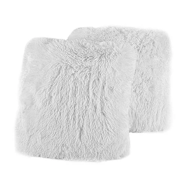 Sweet Home Collection Plush Pillow Faux Fur Soft and Comfy Throw Pillow