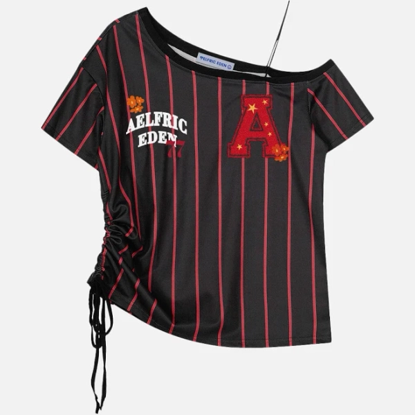 Aelfric Eden Off Shoulder Stripe Tee