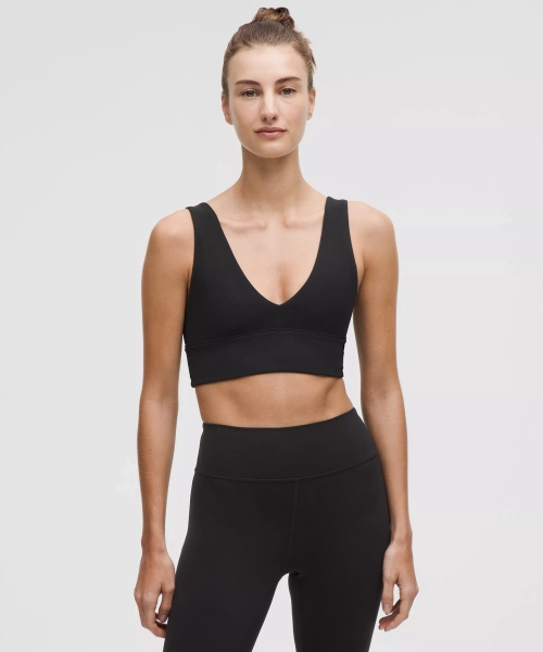 lululemon Align™ V-Neck Bra *Light Support, A/B Cup - Black - 6