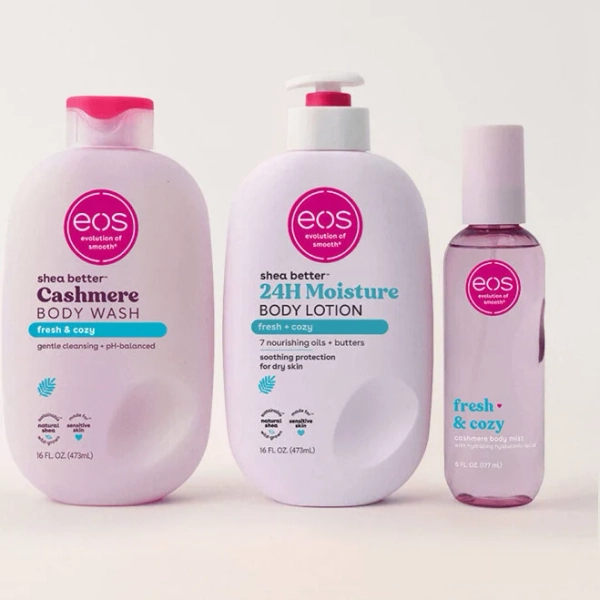 Eos Fresh & Cozy Body Lotion, Mist & Body Wash