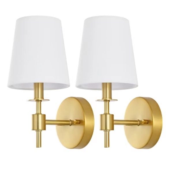 Dalany 7" Wall Sconce (Set of 2) - SCN4121 - Brass - Safavieh