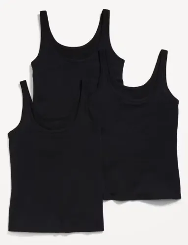 First-Layer Scoop-Neck Tank Top 3-Pack | Old Navy