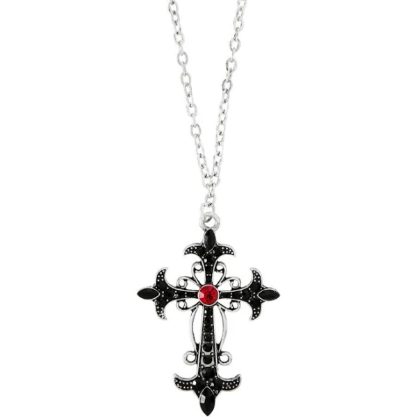 Spencer's Gothic Cross Pendant Necklace