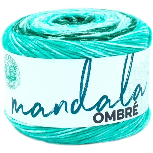 Lion Brand Yarn Mandala Ombre Zen Ombre Cake Medium Acrylic Multi-color Yarn