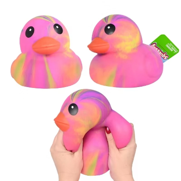 Sunny Days Jumbo Squeezy Ducks - Tie Dye Pink