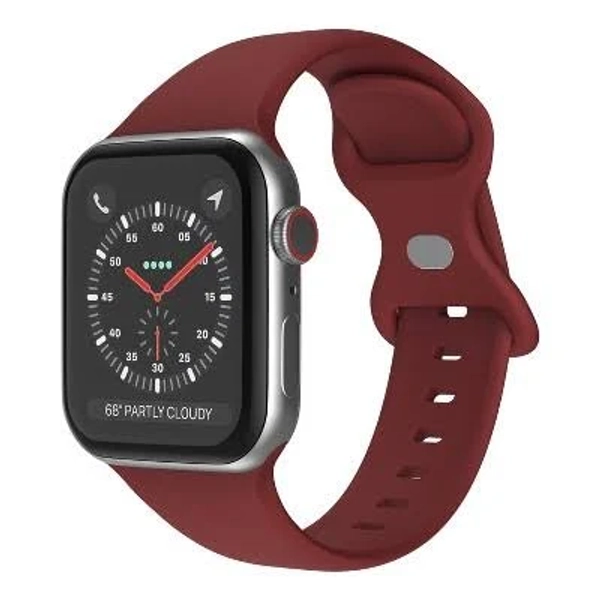Link Apple Watch Compatible Soft Silicone Sport Band Waterproof Mens Womens For Series SE 7 6 5 4 3 2 1