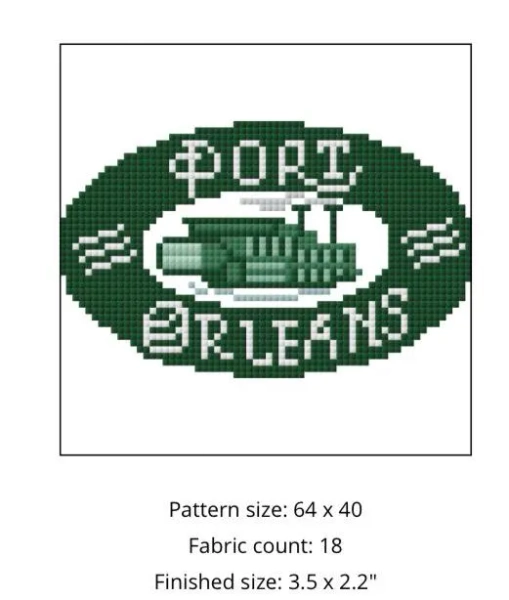 Port Orleans Disney World Resort Hotel - Disney Needlepoint - Handpainted Needlepoint Canvas - Port Orleans Riverside