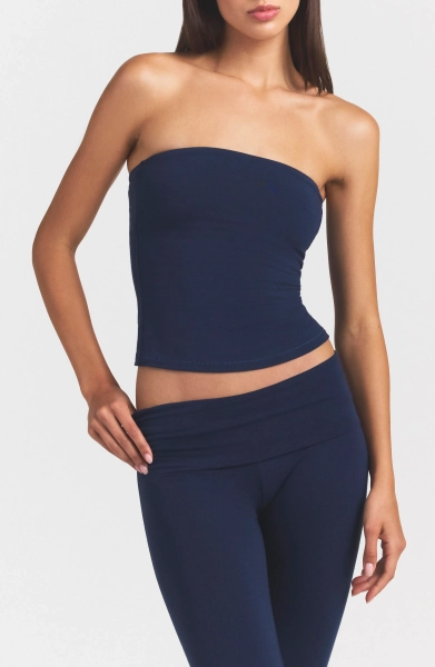 Stretch Cotton Jersey Tube Top