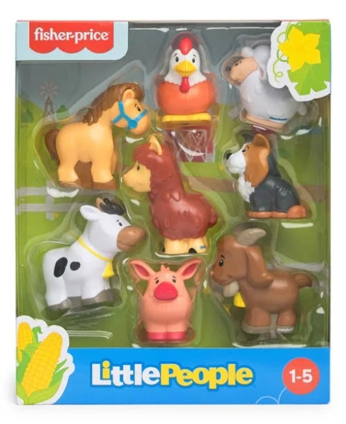 Fisher Price Little People Farm Animal Friends Figure 8-Pack