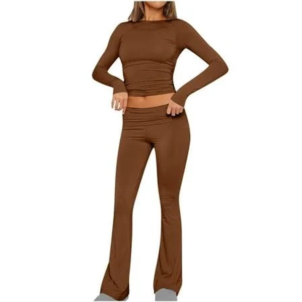 Women's Flare Yoga Pants with Long Sleeves