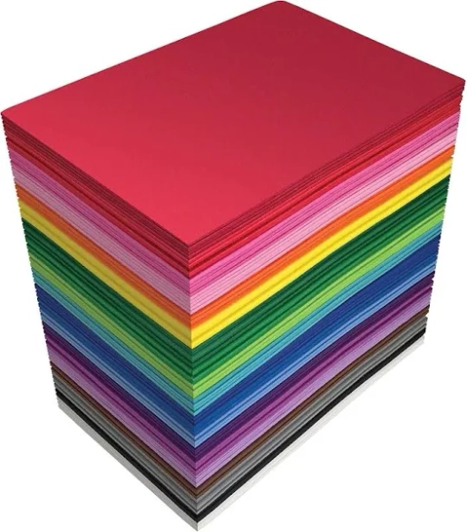 Eva Foam Sheets - 100 Pack, Assorted Colors 5.5x8.5 Inch