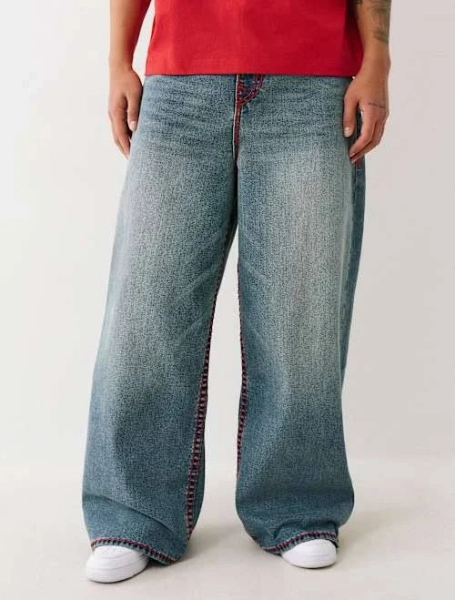 True Religion Men's Rocco Super T Baggy Jeans