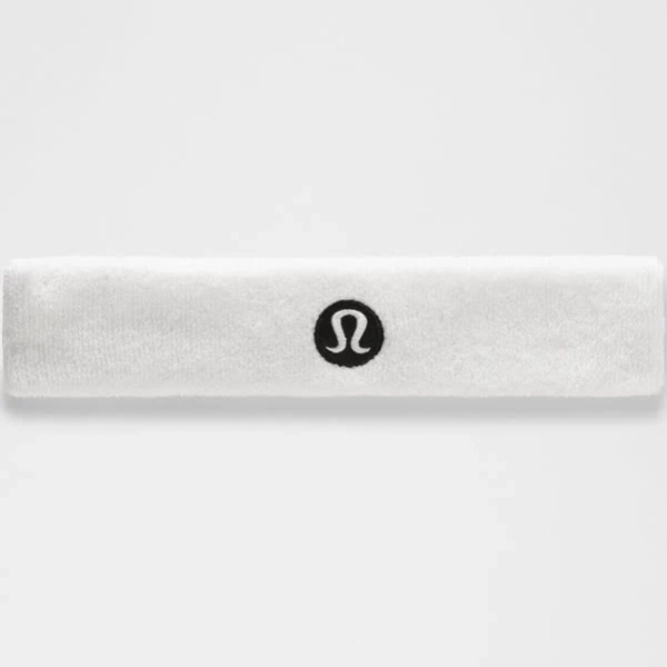 lululemon Women,men High-Pile Cotton Terry Sweatband - Size One Size - White