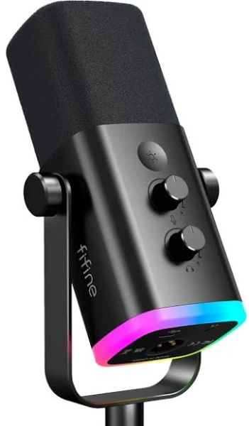 FIFINE Ampligame AM8 RGB Dynamic Microphone