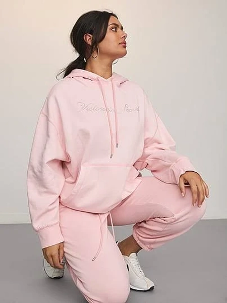 Victoria's Secret Angel Essentials Iconic Fleece Relaxed Women Hoodie