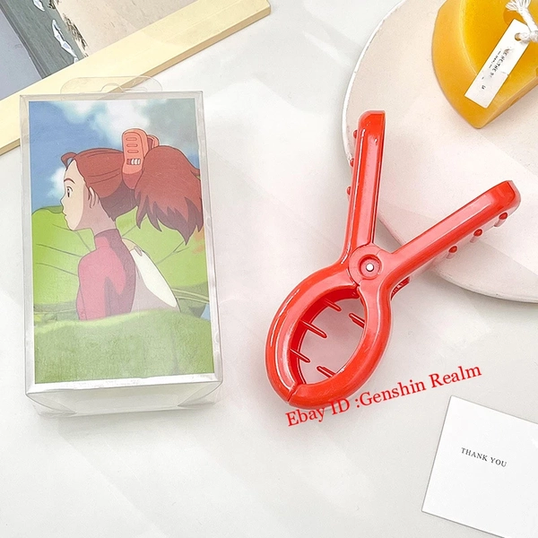 Anime The Secret World of Arrietty Cosplay Hair Claw Hair Clip Ponytail Hairpin