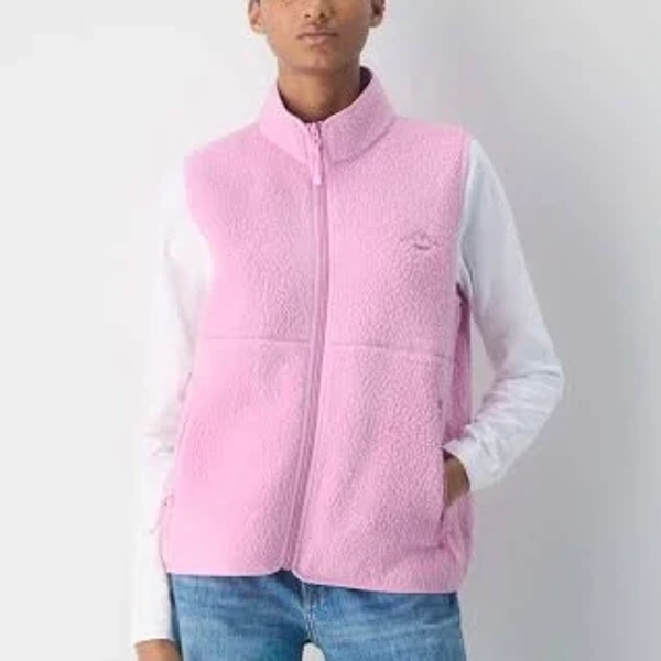Tna Women's Polartec Thermal Pro Mockneck Vest in Morganite Pink size 2XS