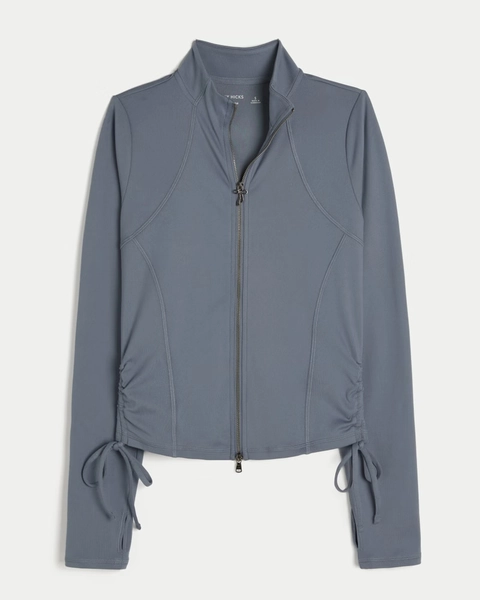 Gilly Hicks Active Recharge Side-Tie Zip-Up Jacket
