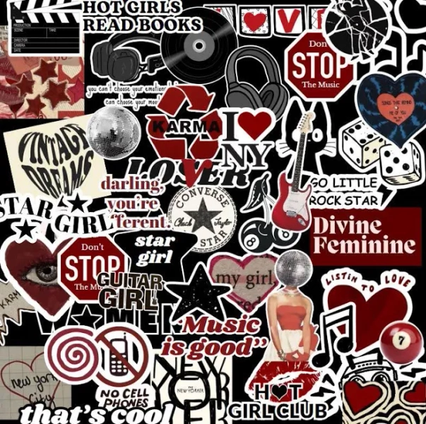 Downtown Girl Aesthetic Stickers | Y2K Grunge (Digital Download)