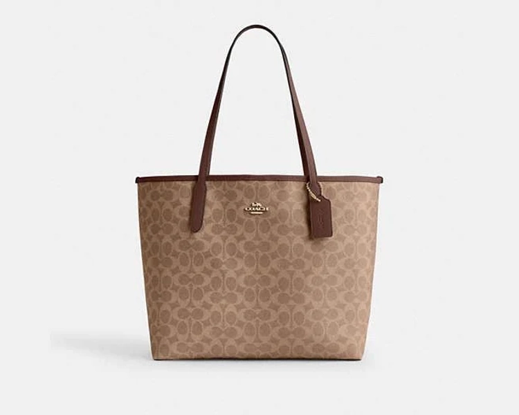 Coach Women's City Tote Bag in Signature Canvas