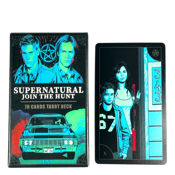 78pcs Supernatural Tarot Deck for Beginners - Divination & Fortune Telling Game with Guidebook, Family Travel Board Game, Mystical Artwork, Durable Cardstock, Perfect for Spiritual Guidance & Entertainment, Fortune Telling Game, Detailed Illustrations, Quality Card Material, Oracle Card