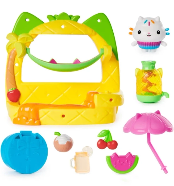 Gabby's Dollhouse Cakey's Fruit Smoothie Party Balcony Playset
