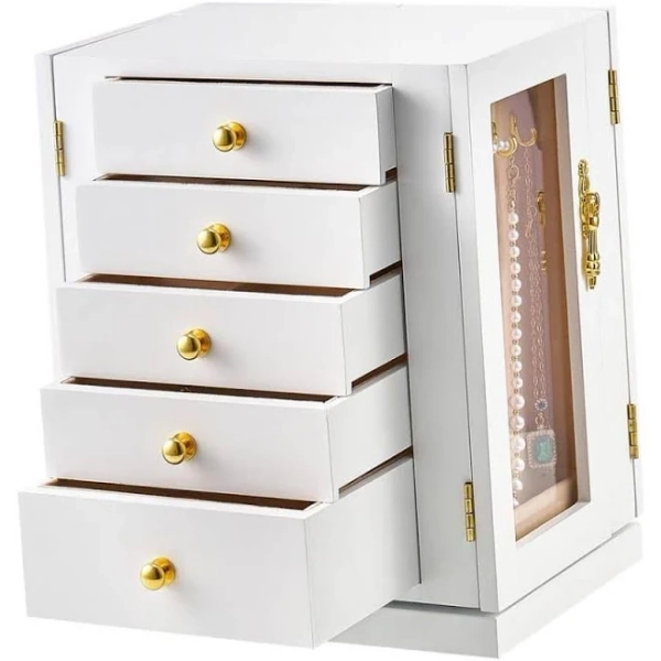 SKYSHALO 360° Rotating Jewelry Organizer