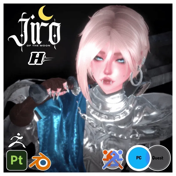 Jiro Of The Moon ( Pc, Facetracking, GoGo, SPS ) by Hiro_vrc on Jinxxy