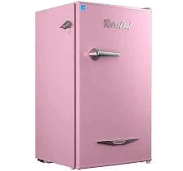 3.2 Cu.Ft Retro Mini Fridge With Bottle Opener And Metal Handle Upstreman Color/Finish
