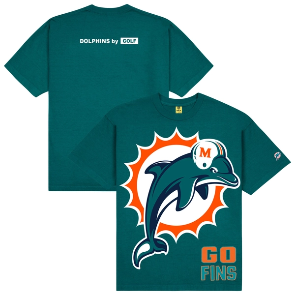 Men's Miami Dolphins GOLF WANG Aqua Go Fins T-Shirt