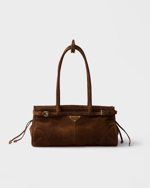 Prada Bonnie medium suede handbag
