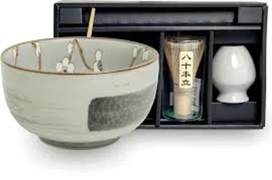 Sakura Blossom Matcha Bowl & Whisk Set