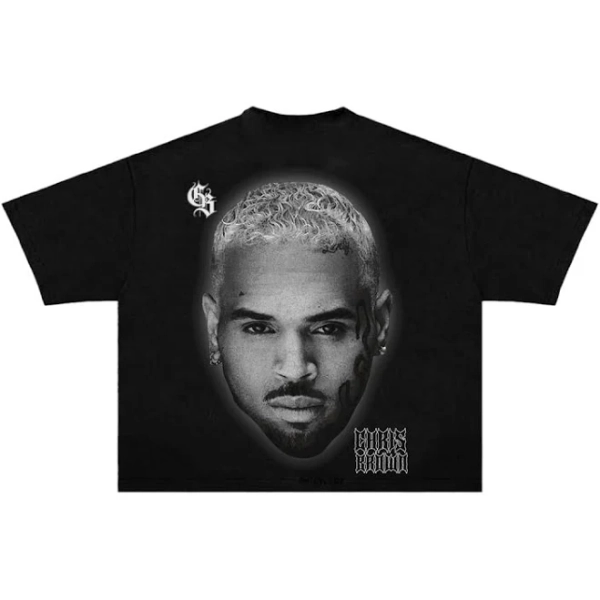 B&W Chris Brown Tee
