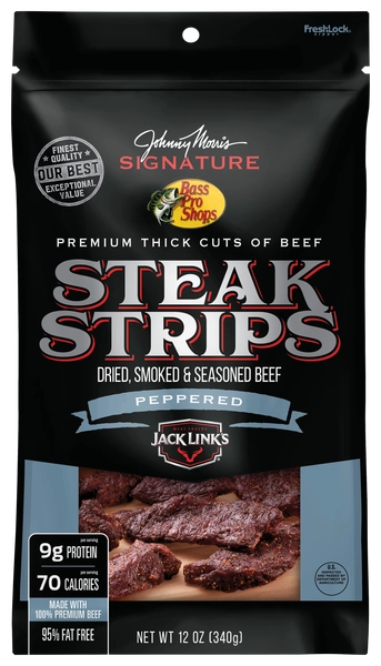 Bass Pro Shops Johnny Morris Signature Peppered Steak Strips