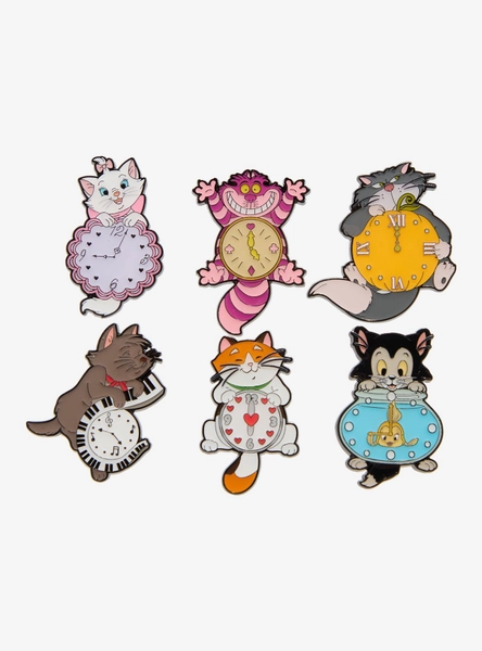 Loungefly Disney Cats Clocks Blind Box Enamel Pin Hot Topic Exclusive