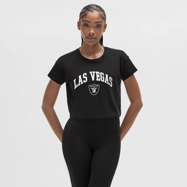 Women's Las Vegas Raiders lululemon Black Cates T-Shirt
