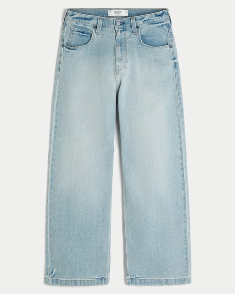 Light Wash Super Baggy Jeans