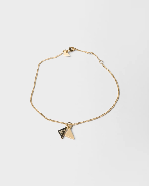 Enameled metal necklace