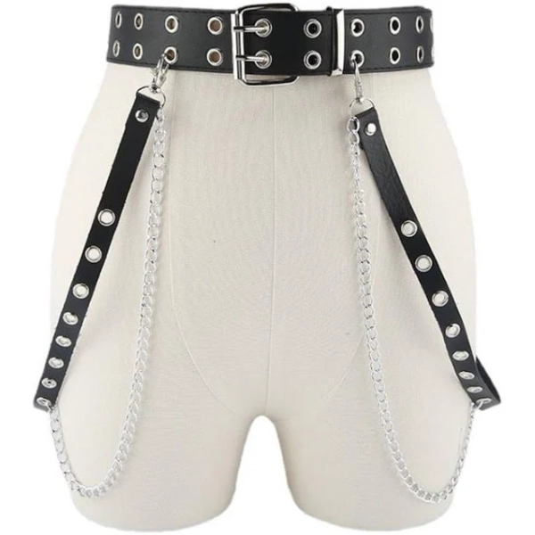 'Savage' Goth Alt Faux Leather Belt