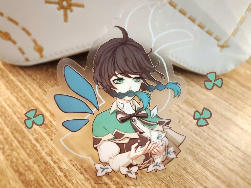 Venti Vinyl Sticker (clear), 3"