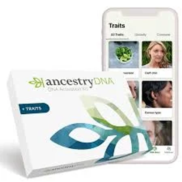 AncestryDNA + Traits: Genetic + Traits Test, Testing Kit with 35+ Genetic Traits, DNA Test Kit