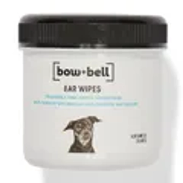Bow + Bell Round Ear Dog Wipes 100Pk